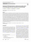 Research paper thumbnail of Optimizing Fe0/Ni0/alginate beads as a stable and recoverable catalyst for removing highly toxic water contaminants: full-factorial design