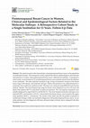 Research paper thumbnail of Postmenopausal Breast Cancer in Women, Clinical and Epidemiological Factors Related to the Molecular Subtype: A Retrospective Cohort Study in a Single Institution for 13 Years. Follow-Up Data