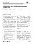 Research paper thumbnail of Natural conception rates in subfertile couples following fertility awareness training