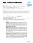 Research paper thumbnail of Quantitative analysis of changes in movement behaviour within and outside habitat in a specialist butterfly