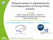 Research paper thumbnail of Temporal variation in dispersal kernels in a metapopulation of the bog fritillary butterfly (Boloria eunomia)