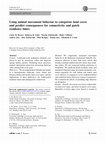 Research paper thumbnail of Using animal movement behavior to categorize land cover and predict consequences for connectivity and patch residence times