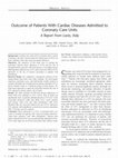 Research paper thumbnail of Outcome of Patients With Cardiac Diseases Admitted to Coronary Care Units