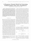 Research paper thumbnail of A frequency domain model for generating B-mode images with array transducers