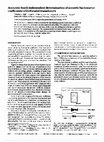 Research paper thumbnail of Accurate depth-independent determination of acoustic backscatter coefficients with focused transducers