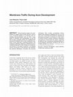 Research paper thumbnail of Membrane traffic during axon development