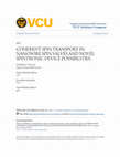 Research paper thumbnail of Coherent Spin Transport in Nanowire Spin Valves and Novel Spintronic Device Possibilities