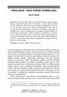 Research paper thumbnail of Vokalismus - raná podoba nominalismu