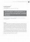 Research paper thumbnail of Vertebroplasty and kyphoplasty as treatment for osteoporotic vertebral fractures