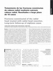 Research paper thumbnail of Tratamiento de las fracturas conminutas de cabeza radial mediante exéresis cabeza radial: resultados a largo plazo de 18 casos