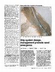 Research paper thumbnail of Subsurface drip irrigation of tomatoes: Drip system design, management promote seed emergence