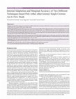 Research paper thumbnail of Internal Adaptation and Marginal Accuracy of Two Different Techniques-based Poly (ether ether ketone) Single Crowns: An In Vitro Study