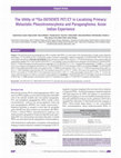 Research paper thumbnail of The utility of 68ga-dotatate pet/ct in localizing primary/metastatic pheochromocytoma and paraganglioma: Asian Indian experience