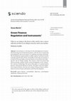 Research paper thumbnail of Green Finance: Regulation and Instruments