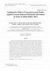 Research paper thumbnail of Ameliorative Effect of Caryopteris grata benth. Against Arsenic-Induced Enzymatic Alterations in Testis of Albino Balb/c Mice