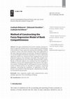 Research paper thumbnail of Method of Constructing the Fuzzy Regression Model of Bank Competitiveness