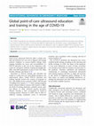 Research paper thumbnail of Global point-of-care ultrasound education and training in the age of COVID-19