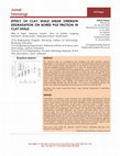 Research paper thumbnail of Effect of Clay Shale Shear Strength Degradation on Bored Pile Friction in Clay Shale