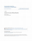 Research paper thumbnail of ScholarWorks at UMass Boston Latinos in Lynn, Massachusetts