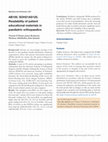 Research paper thumbnail of AB100. SOH21AS125. Readability of patient educational materials in paediatric orthopaedics