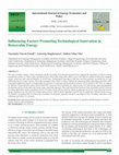 Research paper thumbnail of Influencing Factors Promoting Technological Innovation in Renewable Energy