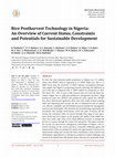 Research paper thumbnail of Sustainable energy development in Nigeria: Current status and policy options