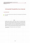 Research paper thumbnail of Antropolojik Perspektiften Acıyı Anlamak