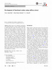 Research paper thumbnail of Development of functional cookies using saffron extract