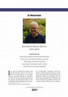 Research paper thumbnail of “Remembering Michael Bonner (1952-2019),” Al-ʿUṣūr al-Wusṭā: The Journal of Middle East Medievalists 27 (2019), 361-62.