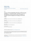 Research paper thumbnail of Impact of Virtual Building Model and Thermostat Installation on Performance and Dynamics of Variable-Speed Equipment during Load-based Tests