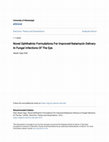 Research paper thumbnail of Novel Ophthalmic Formulations For Improved Natamycin Delivery In Fungal Infections Of The Eye