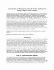 Research paper thumbnail of Argumentation and Modeling