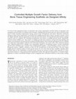 Research paper thumbnail of Controlled Multiple Growth Factor Delivery from Bone Tissue Engineering Scaffolds via Designed Affinity