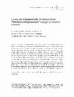 Research paper thumbnail of Living the Creative Life : Evidence from “lifestyle entrepreneurs” engage in creative tourism