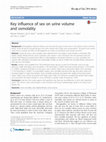 Research paper thumbnail of Key influence of sex on urine volume and osmolality