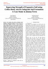 Research paper thumbnail of Improving Strength of Expansive Soil using Coffee Husk Ash for Subgrade Soil Formation: A Case Study in Jimma Town