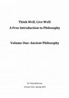 Research paper thumbnail of Think Well, Live Well: A Free Introduction to Philosophy