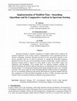 Research paper thumbnail of Implementation of Modified Time - Smoothing  Algorithms and Its Comparative Analysis in Spectrum Sensing