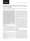 Research paper thumbnail of Assessment of cortical bone with clinical and ultrashort echo time sequences