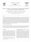 Research paper thumbnail of Effect of the carriers on the microstructure of mango powder obtained by spray drying and its functional characterization