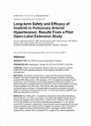 Research paper thumbnail of Long-term Safety and Efficacy of Imatinib in Pulmonary Arterial Hypertension: Results From a Pilot Open-Label Extension Study