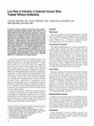 Research paper thumbnail of Low risk of infection in selected human bites treated without antibiotics