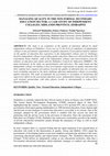 Research paper thumbnail of Managing Quality in the Non-Formal Secondary Education Sector: A Case Study of Independent Colleges, Midlands Province, Zimbabwe