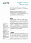 Research paper thumbnail of Sustainable socioeconomic development service for suburban population: A case study in East Malaysia