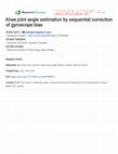 Research paper thumbnail of Knee joint angle estimation by sequential correction of gyroscope bias