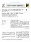 Research paper thumbnail of Follow up results of a prospective study to evaluate the impact of FDG-PET on CT-based radiotherapy treatment planning for oesophageal cancer