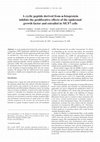 Research paper thumbnail of A cyclic peptide derived from α-fetoprotein inhibits the proliferative effects of the epidermal growth factor and estradiol in MCF7 cells