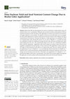 Research paper thumbnail of Does Soybean Yield and Seed Nutrient Content Change Due to Broiler Litter Application?