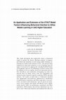 Research paper thumbnail of An Application and Extension of the UTAUT Model Factors Influencing Behavioral Intention to Utilize Mobile Learning in UAE Higher Education