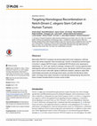 Research paper thumbnail of Targeting Homologous Recombination in Notch-Driven C. elegans Stem Cell and Human Tumors